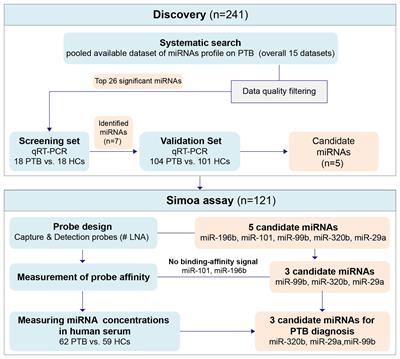 Single molecule measurements of microRNAs in the serum of patients with pulmonary tuberculosis